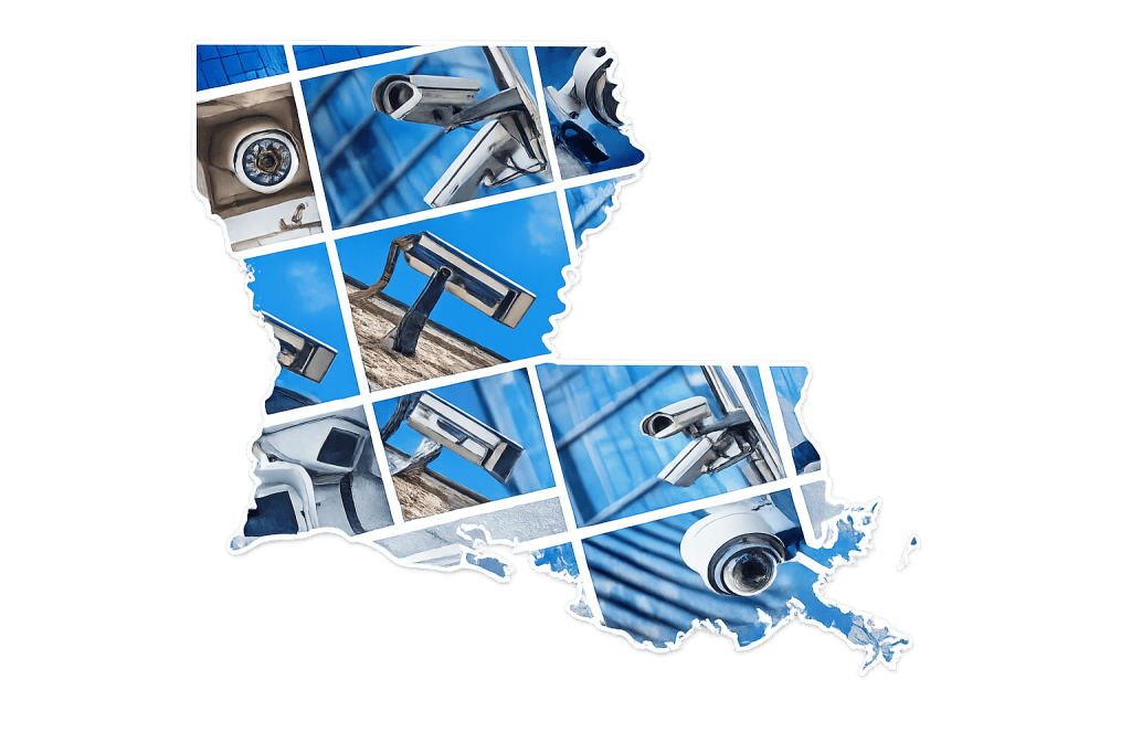 Security camera installations across South Louisiana service area.